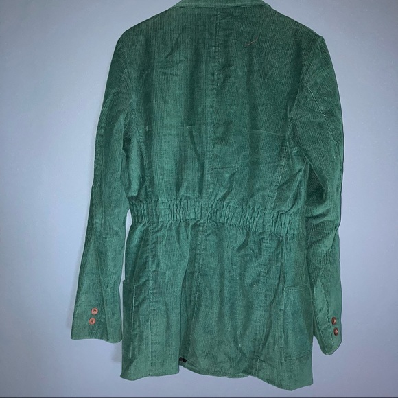 Vintage Emerald Corduroy Blazer - Picture 3 of 4